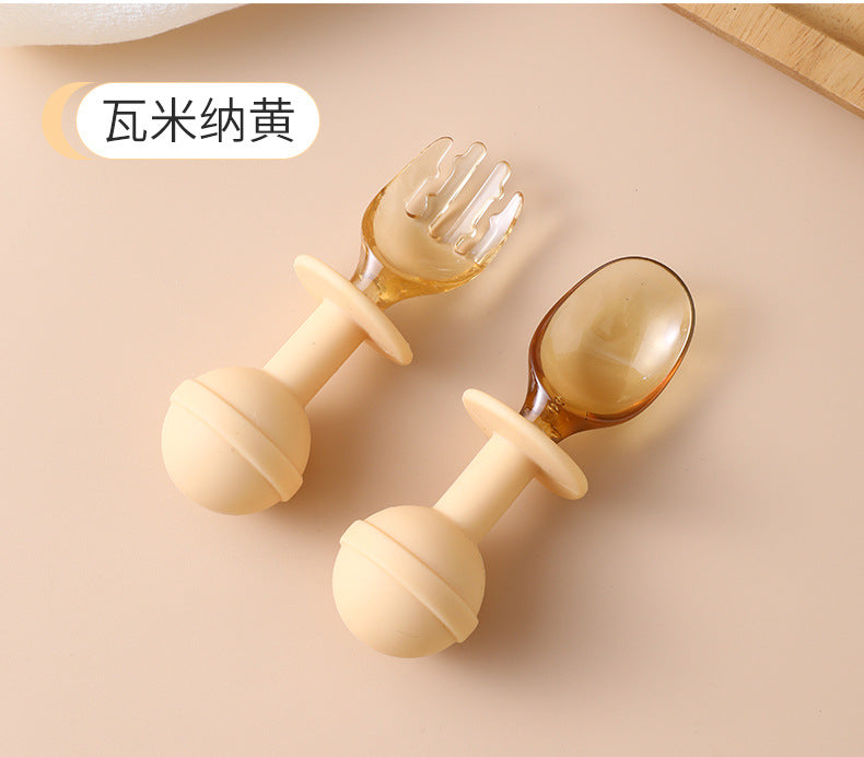 Baby elephant spoon baby eating training fork spoon independent eating supplementary food spoon kids supplementary food feeding tableware