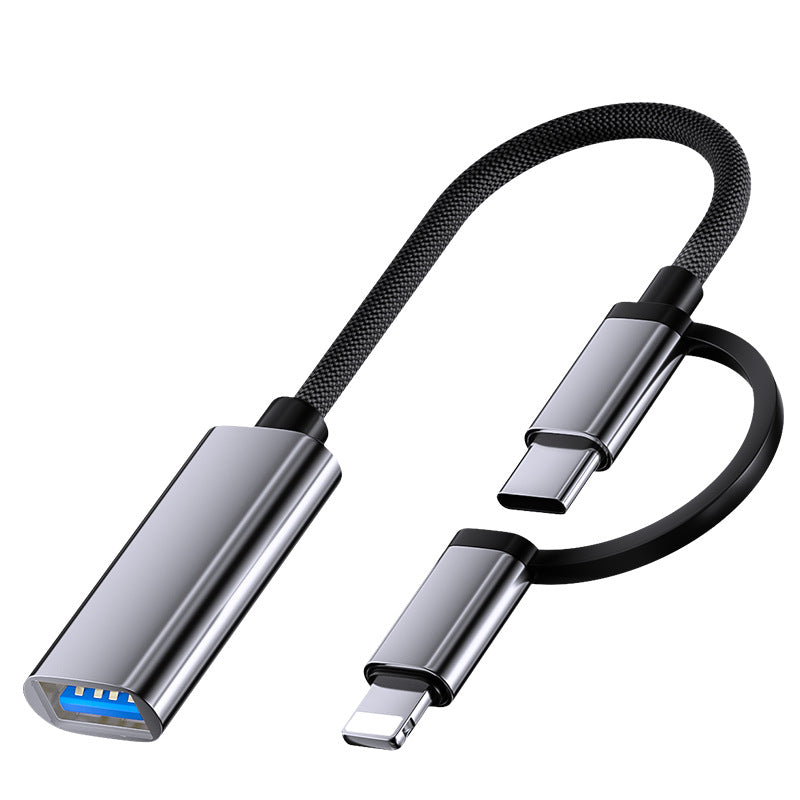 Cross-border otg adapter cable USB flash drive adapter for Apple Huawei otg multi-function Android Apple type-c