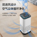 Portable car air purifier - home use, eliminates secondhand smoke, formaldehyde, and odors - compact formaldehyde remover, desktop air purifier