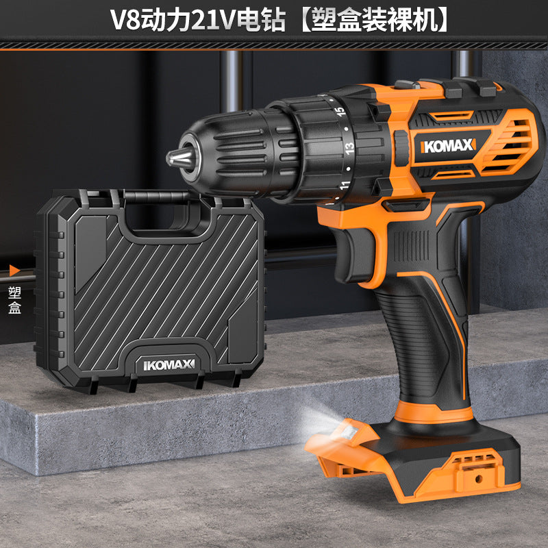 Cordless brushless impact drill - lithium-ion power drill for home use, rechargeable pistol grip drill, drilling tool, multi-function electric screwdriver