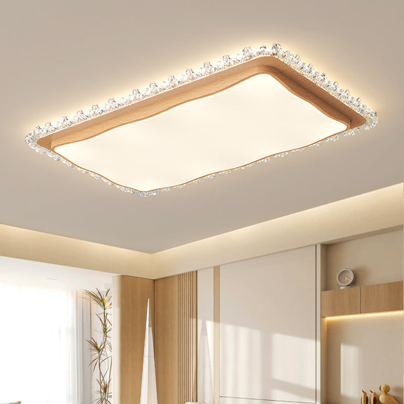 Full Spectrum Ceiling Light 2025 New Modern Simple Light Luxury Log Wind Whole House Package Combination Zhongshan Lighting