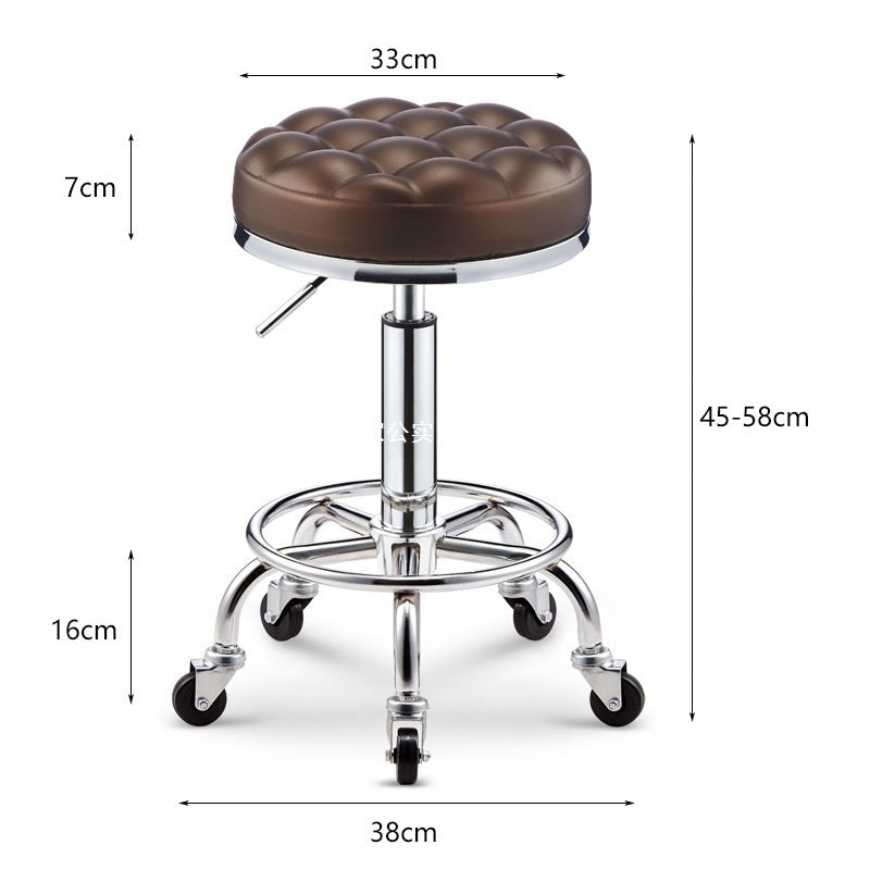 Beauty Stool Pulley Big Stool Bar Bar Chair Rotating Lift Home Nail Art Round Stool Barber Shop