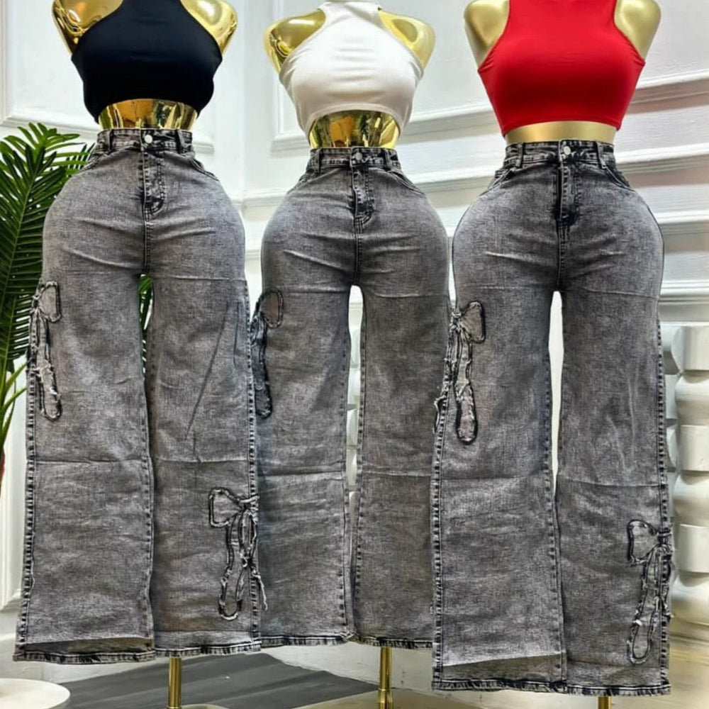 Available boyfriend jeans women's pants new jeans ready stock wholesale cargo jeans