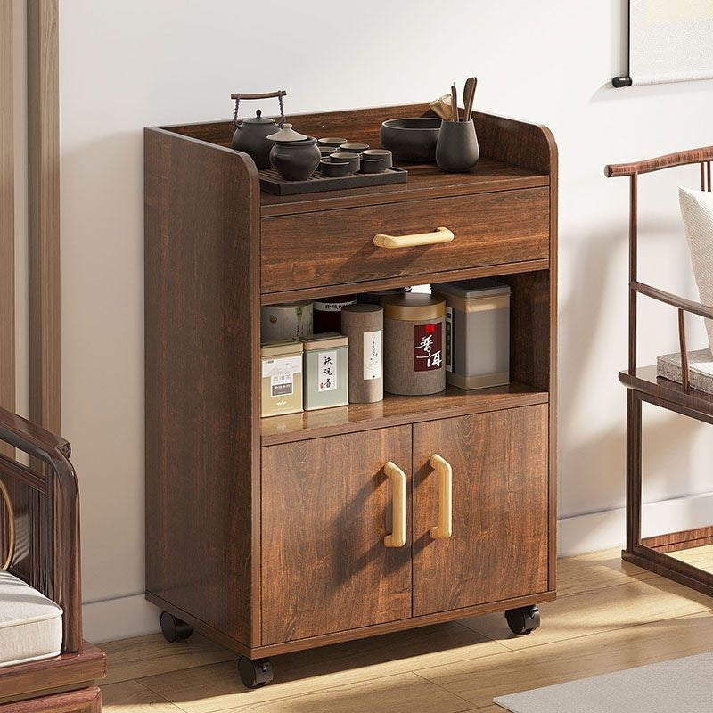 Modern minimalist tea cabinet, cupboard, home kitchen storage cabinet, living room wall-mounted cabinet, office water boiler storage cabinet
