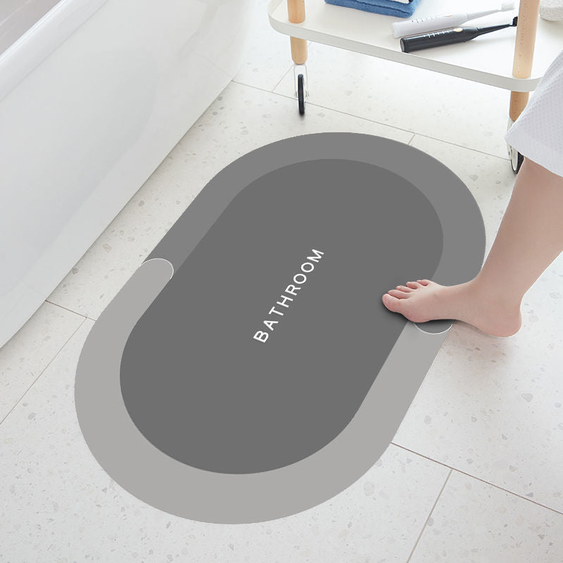 soft diatom mud floor mat bathroom non-slip mat casual toilet bathroom door absorbent quick-drying foot mat