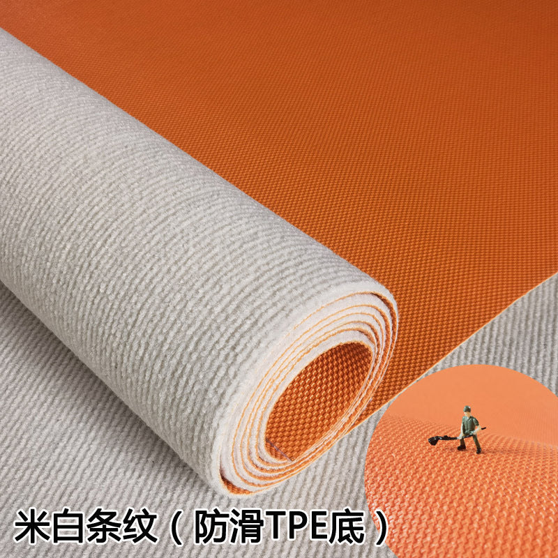 Solid color rug - customizable bedside, bedroom bay window, office mat, large area full coverage living room carpet
