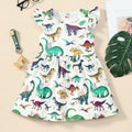 fashionexport children's clothing flying sleeve dinosaur dress
