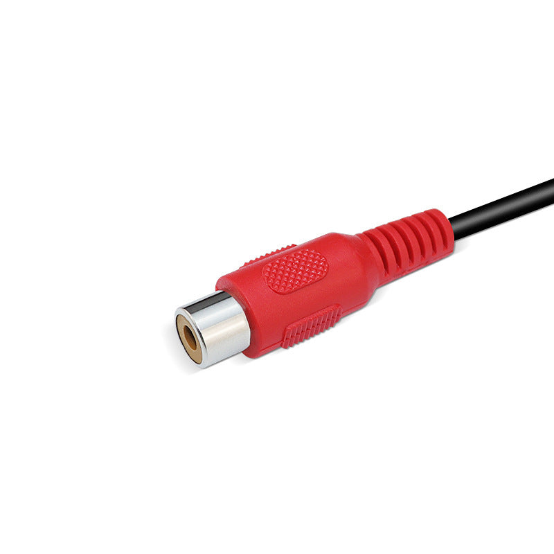 3.5Mm stereo public to 2RCA female double lotus head red and white one point two audio cable audio box adapter cable