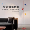 Led memphis floor lamp for living room - designer light luxury ambiance, dopamine sunset spotlight, live stream background lighting
