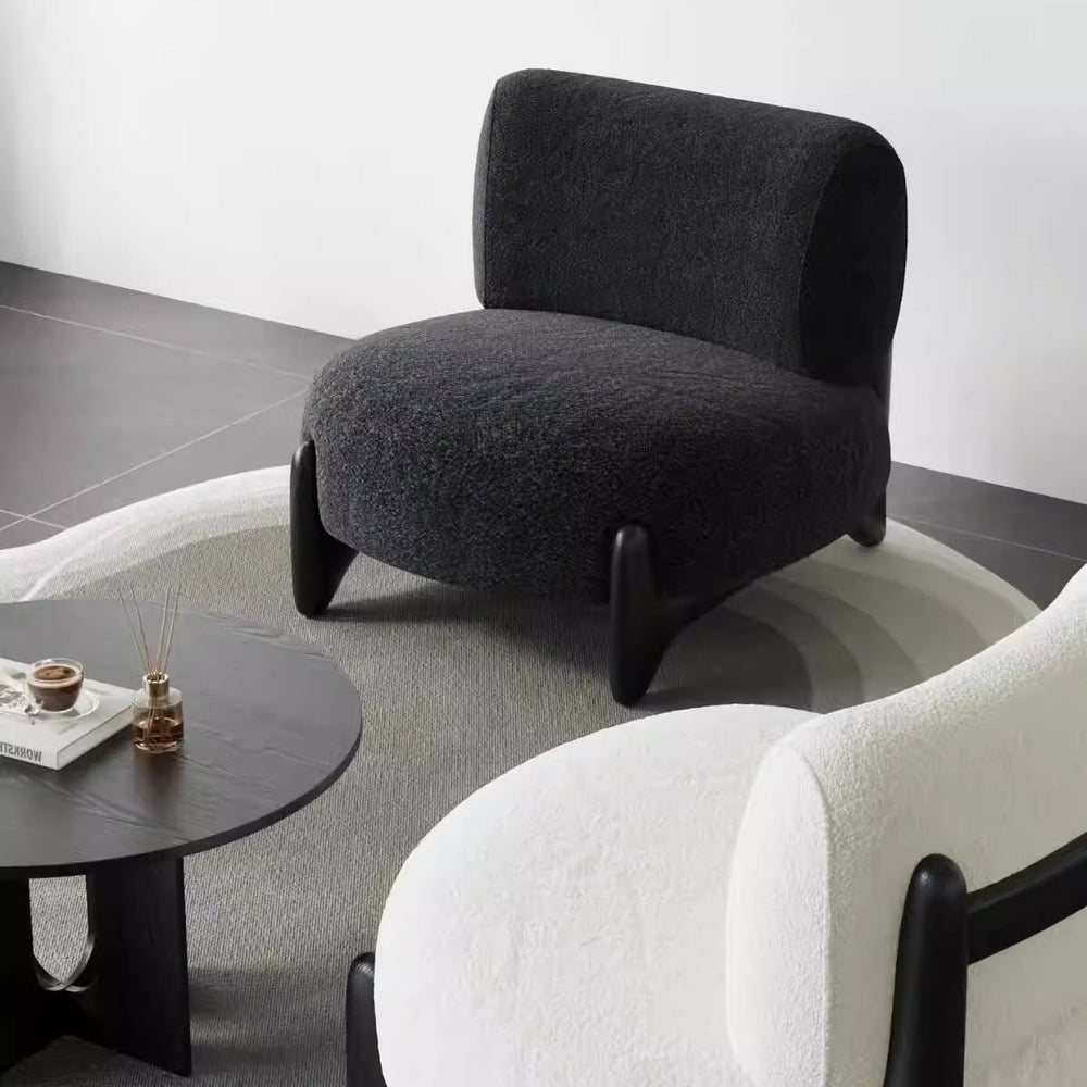 Solid wood sofa chair normcore cashmere single lazy lounge chair japanese style small apartment casual sofa seat small apartment