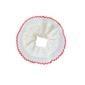 French girl lace double-layer scrunchie hair tie - extra large headband, high-end elastic hair rope