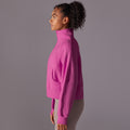 New solid color autumn/winter sweatshirt - loose fit, fleece-lined, warm yoga casual jacket, outdoor sports loose long sleeve top