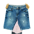 Men's denim shortsjeans men's jeans new half length ripped denim men's pants wholesale