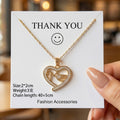 Mother's day bestseller: copper-plated zirconia heart necklace - women's luxury fashion, unique design, perfect holiday gift, choker jewelry