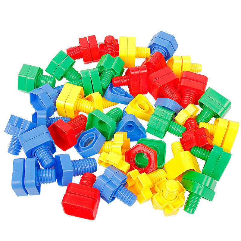 Kids screw toy large capsules building blocks baby baby assembly pair 1-3 years old kindergarten educational toys