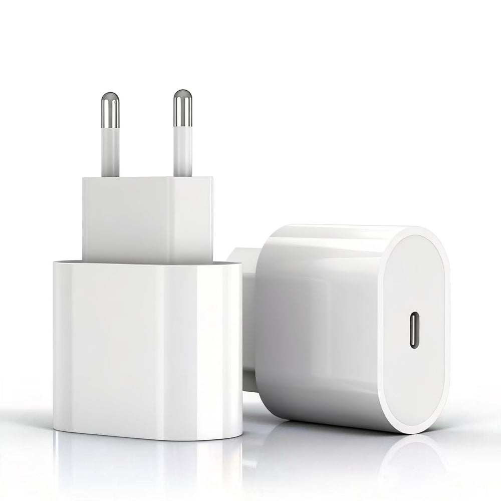 European standard pd 20w charger head compatible with apple iphone charger set, 30w fast charging adapter for iphone
