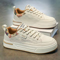 Men's white sneakers - 2026 spring new collection: lightweight casual skate shoes, retro style, versatile, breathable, trendy sports shoes for teens