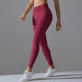 fashion seamless knittingpure colorv waist tight high elastic butt lifting yoga clothes sports running fitness yoga pants
