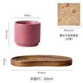 Kiln turns pink + wooden pallet + oil paper
