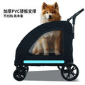 wholesale medium and large dog outdoor stroller pet stroller golden retriever giant dog foldable dog auxiliary stroller