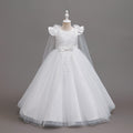 fashionable girl dress shawl elegant clothing girl dress kids princess dress new arrival