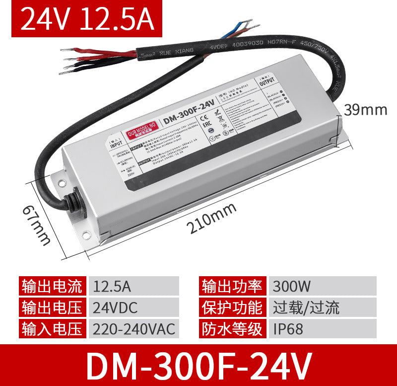 COB light strip underwater soaking water solid silicone fish tank 24v underwater fish pond outdoor ip68 self-adhesive low voltage light strip