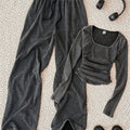 New korean style designer chic fashion casual set for women, spring/autumn collection, girls' set, long sleeve top and pants