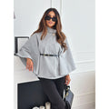 European and american export cross-border  new women's fall/winter woolen coat a-line cape