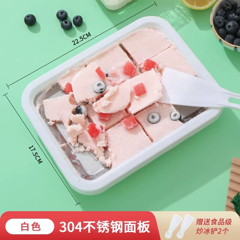 Fried yogurt machine for home small kids mini homemade diy plug-free summer ice cream machine ice tray fried ice machine