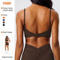 Built-in bra tank top yoga vest - women's activewear for running, sports, and fitness