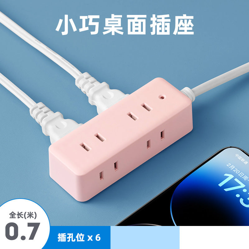 Two-pin socket 2-hole plug for homeusb power strip two-pin plug wiring board two-claw plug-in board two-pin power strip