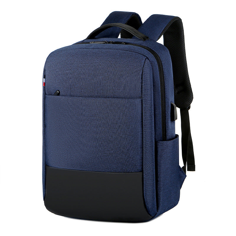 Backpack waterproof and wear-resistant 15.6 inch business leisure computer backpack student backpack schoolbag can be printed with logo.
