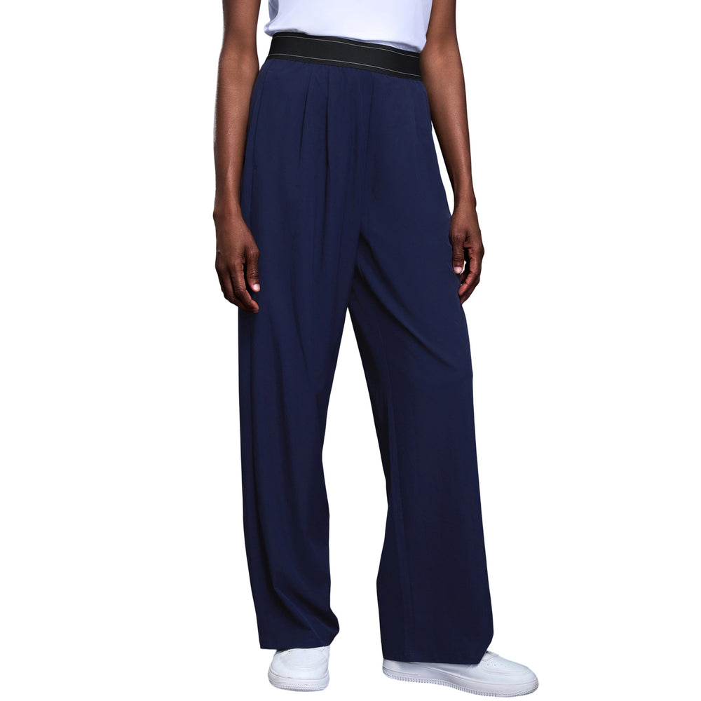 Autumnew arrivalcasualeasiest for matchslimming lookdrapedloose pantsloose breathablestraight-leg sports pants for women d25161