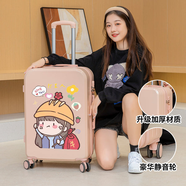Suitcase women's high-value 20-inch small universal wheel password case 26 durable and strong suitcase trolley case