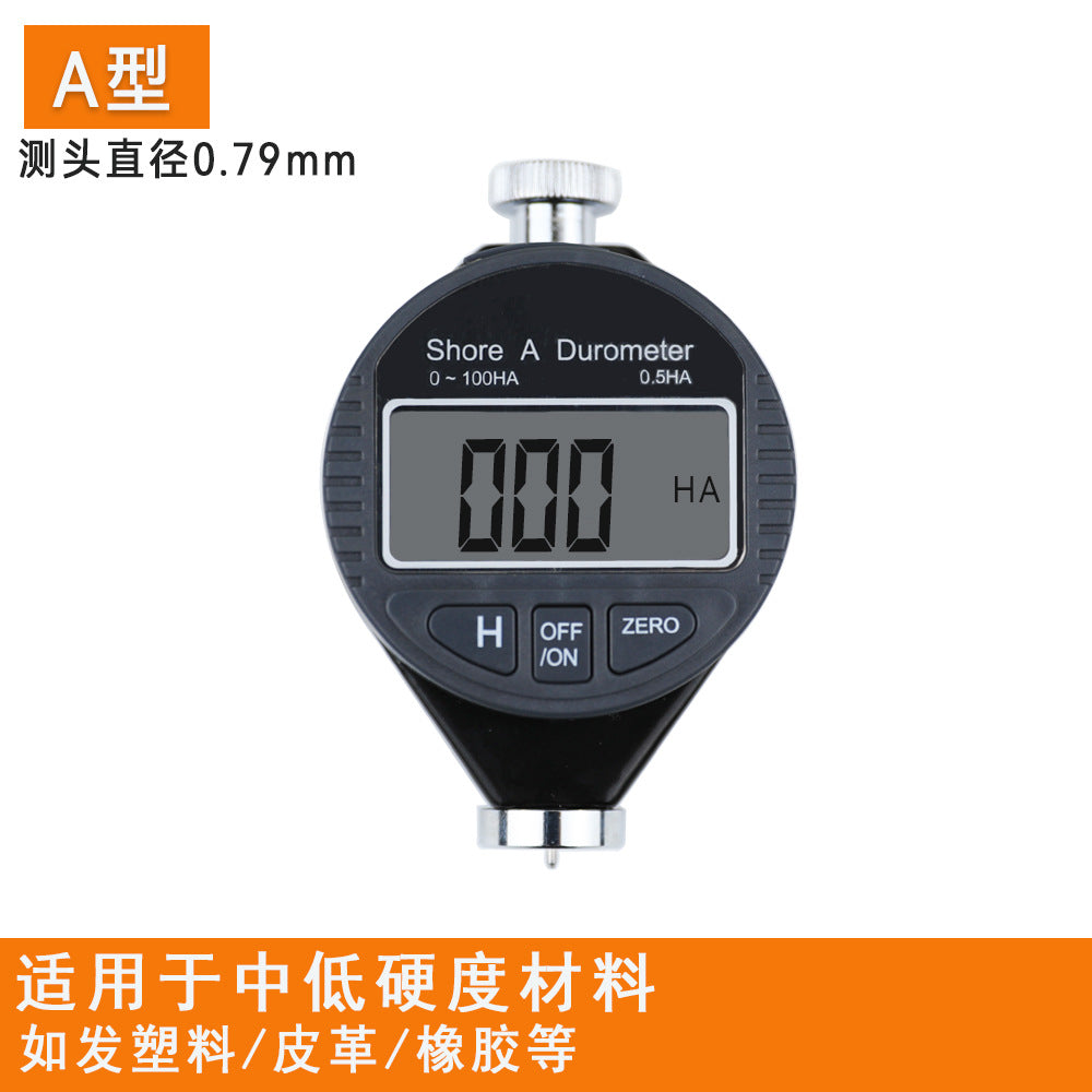 Electronic digital Shore hardness tester Plastic, rubber, silicone, tire hardness tester A/C/D type hardness tester