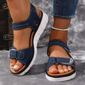 summer new arrival: plus size women's casual comfortable velcro fashion outdoor sandals wholesale