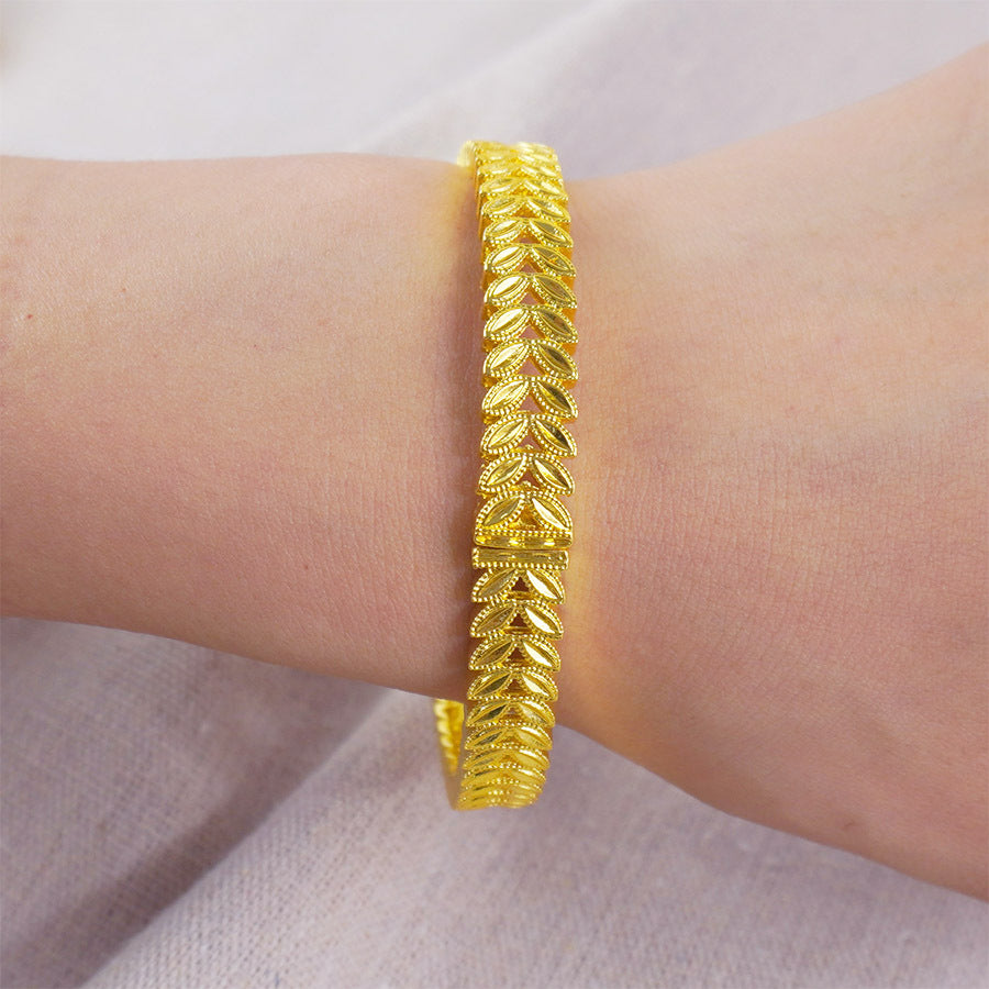 dubai women's bracelet middle eastern gold bracelet ethiopian saudi arabian wedding bridal jewelry