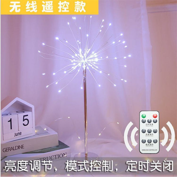 LED fireworks light, solar light string Christmas explosion light Fireworks copper wire light Outdoor garden decoration light