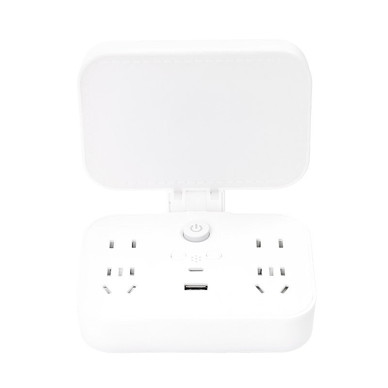 Multifunctional desk lamp - bedroom ambiance bedside lamp - student dorm led adjustable usb office socket smart electrician