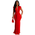 hot-selling european and american sexy dress sleeveless dress european and american clothing foreign trade cross-border dress hip skirt