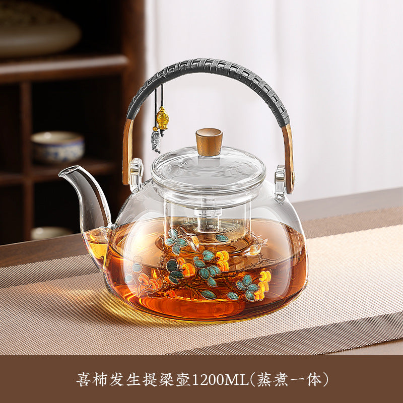 Glass teapot electric ceramic stove suitfor home health pot water kettle stove tea maker stew all-in-one tea stove gift