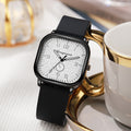 e-commerce square case personalized creative men's watch wholesale fashion retro silicone strap student quartz watch for men