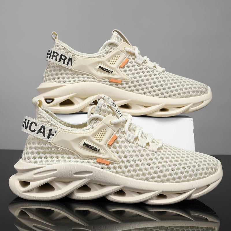 2026 spring new arrival: men's trendy lace-up running shoes - breathable low-top mesh sneakers for everyday wear
