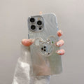 Feather yarn shell suitable for apple 16pro mirror mickey mobile phone case iphone11 comes with lens film hard protective case