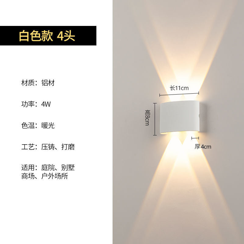 Outdoor wall light waterproof outdoor wall washer minimalist modern living room bedroom bedside aisle balcony terrace lamp