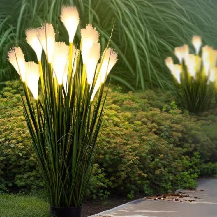 Landscape light PVC solar led simulation reed light Floor plug-in light Outdoor rainproof garden lighting decorative light