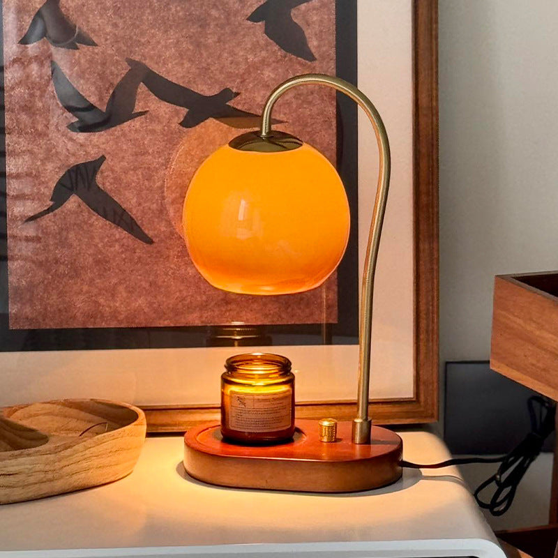 Used light luxury aromatherapy wax melting lamp - decorative ambient light for girls' rooms, bedroom bedside lamp with rotary switch