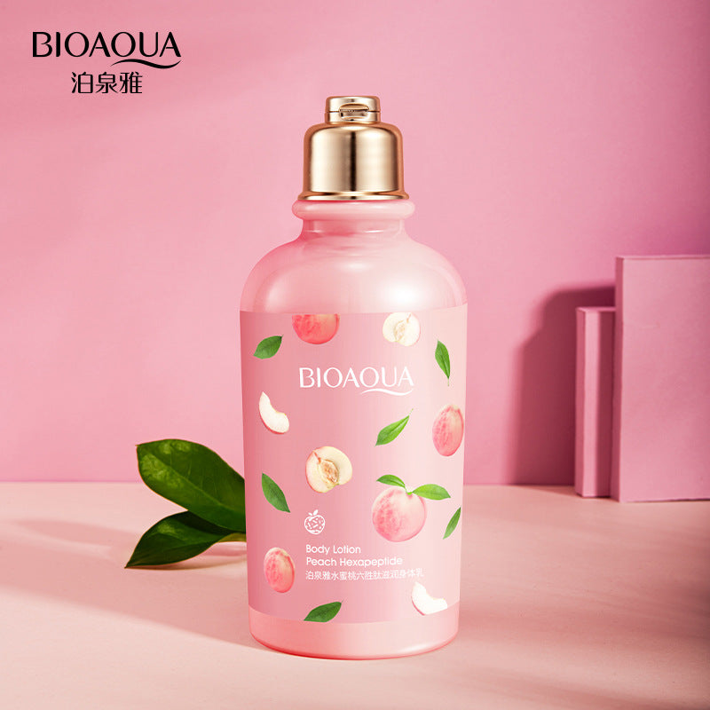 Boquanya Peach Lactic Acid Bacteria Body Lotion Hydrating Moisturizing Smooth Delicate Enhancing Skin Color Body Care