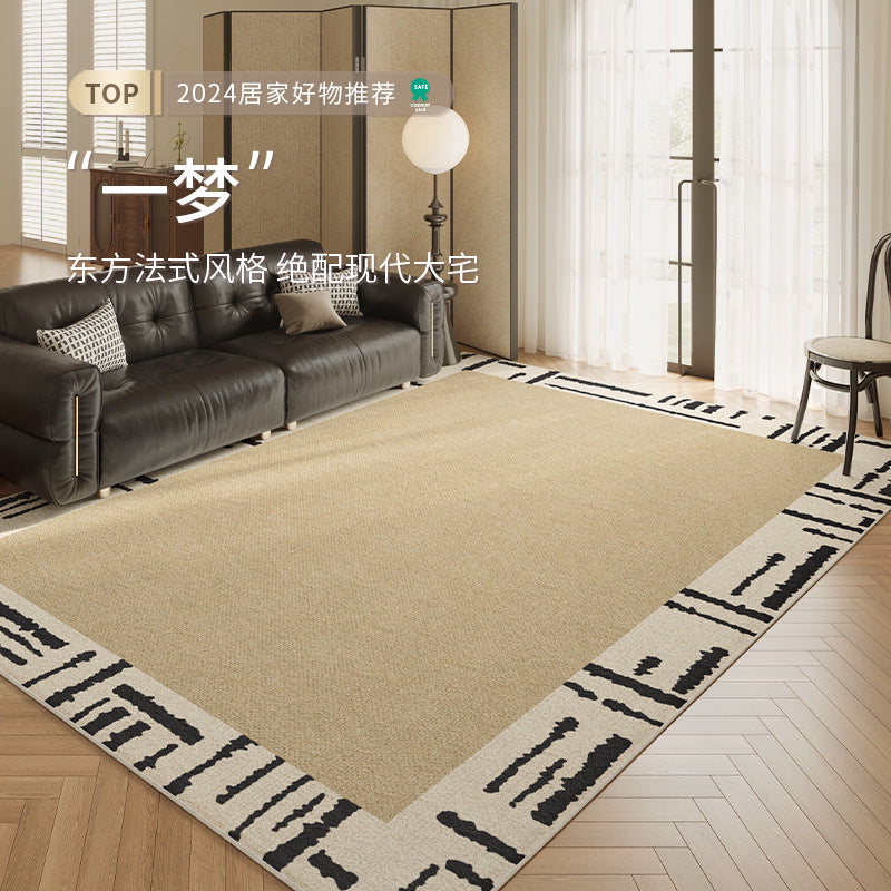 Carpet living room cream style waterproof maintenance-free  new style retro sofa coffee table no-wash and wipeable medieval floor mat
