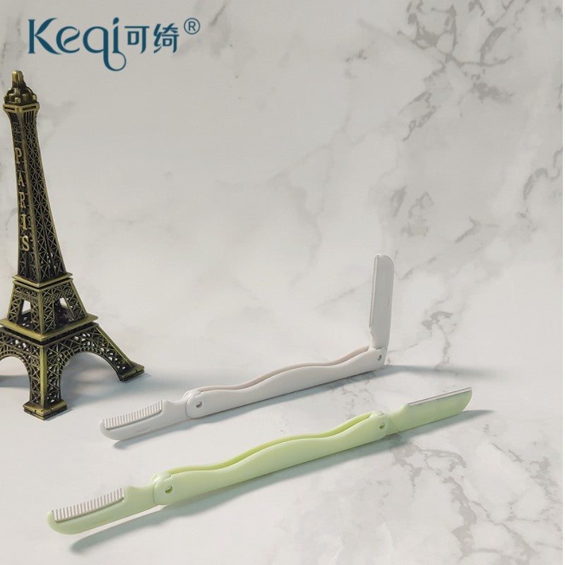 Xue belle eyebrow razor oem stainless steel eyebrow razor oem retractable foldable blade 70% off stack eyebrow razor